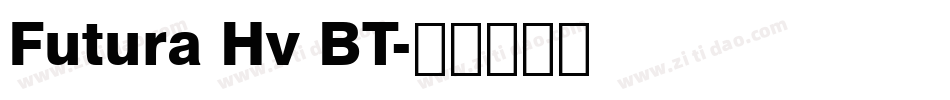 Futura Hv BT字体转换